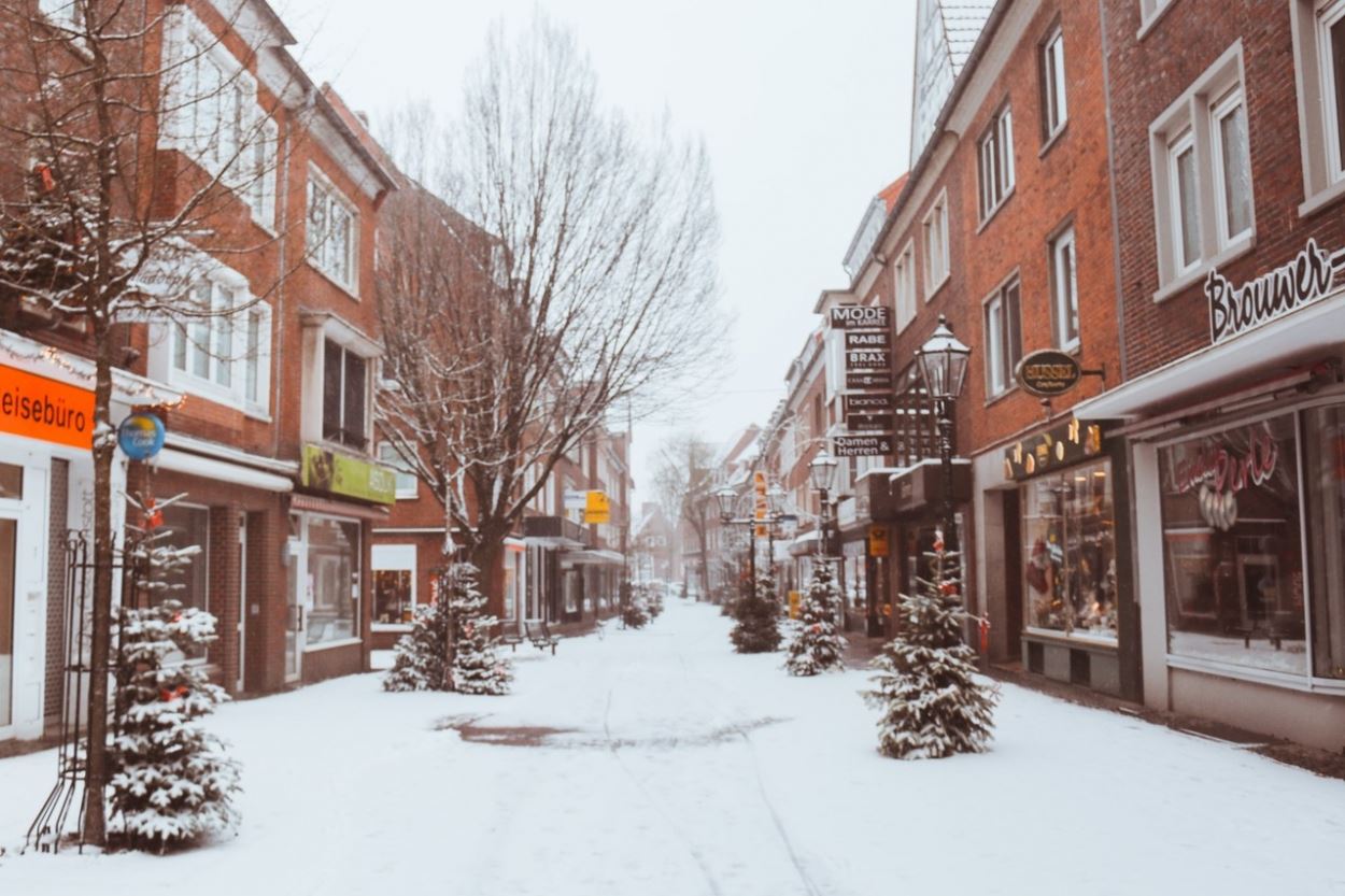 snowy street