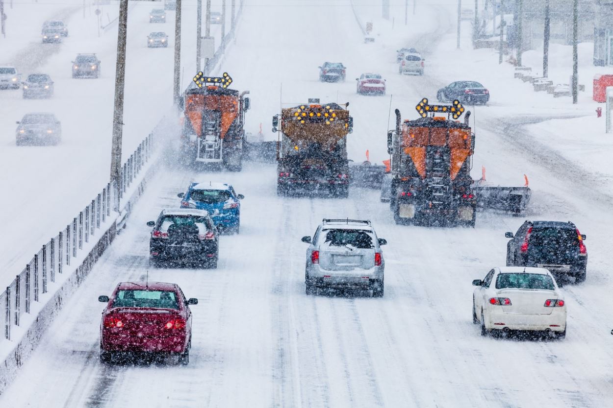 snowy road